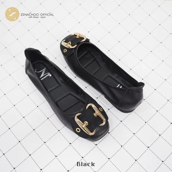 สินค้าลดราคาไม่รับเปลี่ยน คืน Zenachoo รุ่น Safari รองเท้าหนังแกะแท้ ส้นแบน หน้ากว้าง สวมใส่สบาย image 5 สินค้าลดราคาไม่รับเปลี่ยน คืน Zenachoo รุ่น Safari รองเท้าหนังแกะแท้ ส้นแบน หน้ากว้าง สวมใส่สบาย image 5