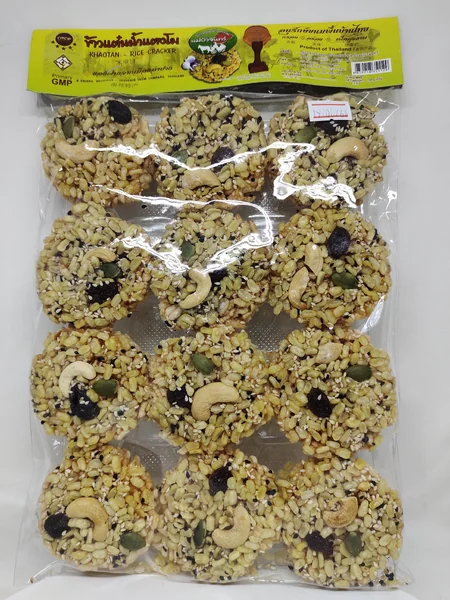 ข้าวแต๋นน้ำแตงโมหน้าธัญพืช 150 กรัม OTOP ของฝากจากเมืองลำปาง ข้าวแต๋นน้ำแตงโมหน้าธัญพืช 150 กรัม OTOP ของฝากจากเมืองลำปาง